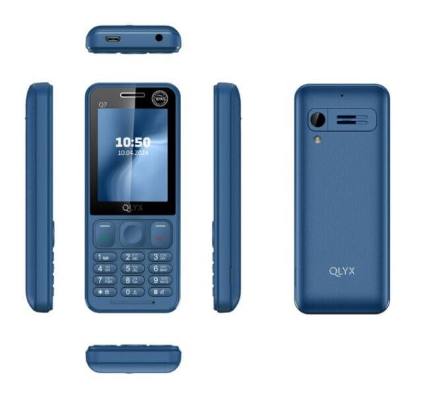 מכשיר Q7 מבית QLYX בצבע כחול עמוק